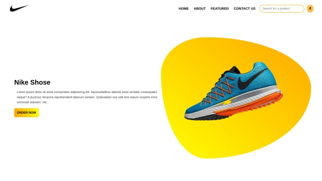 Nike landing page