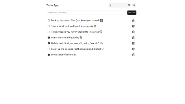 Todo List App